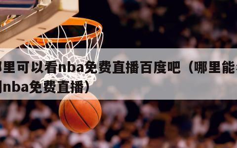 哪里可以看nba免费直播百度吧（哪里能看到nba免费直播）